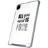 All You Need Is Love BW iPad Pro 12.9in (2020) Clear Case